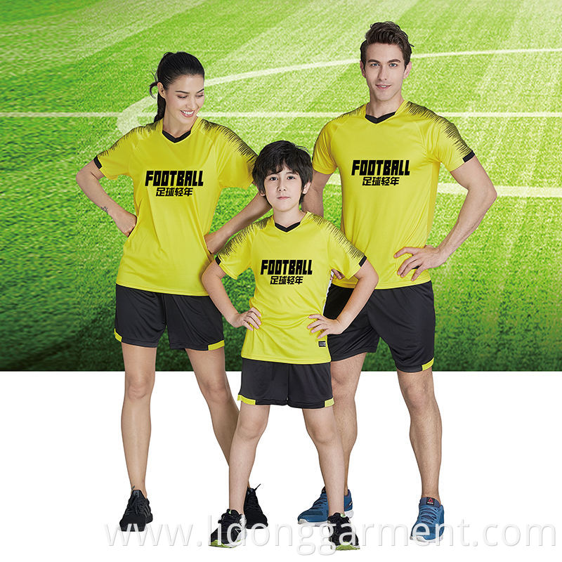Wholesale Blank Soccer Uniform Custom Team Soccer Jerseys Sublimation Jerseys Set